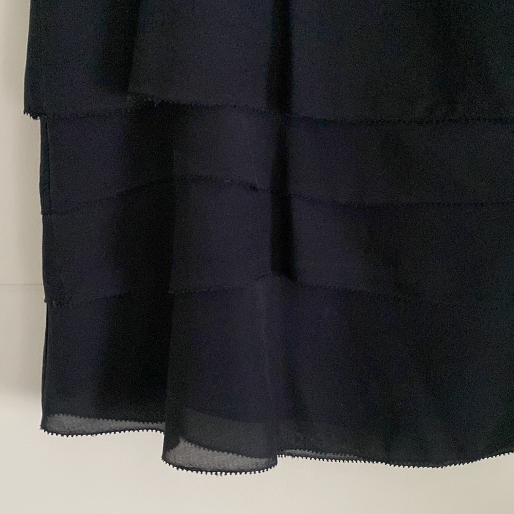 Club Monaco 100% Silk Ruffle Blouse - Picture 4 of 4